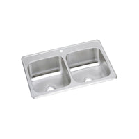 Elkay Celebrity Stainless Steel 43" x 22" x 6-7/8", 1-Hole Equal Double Bowl Drop-in Sink CR43221
