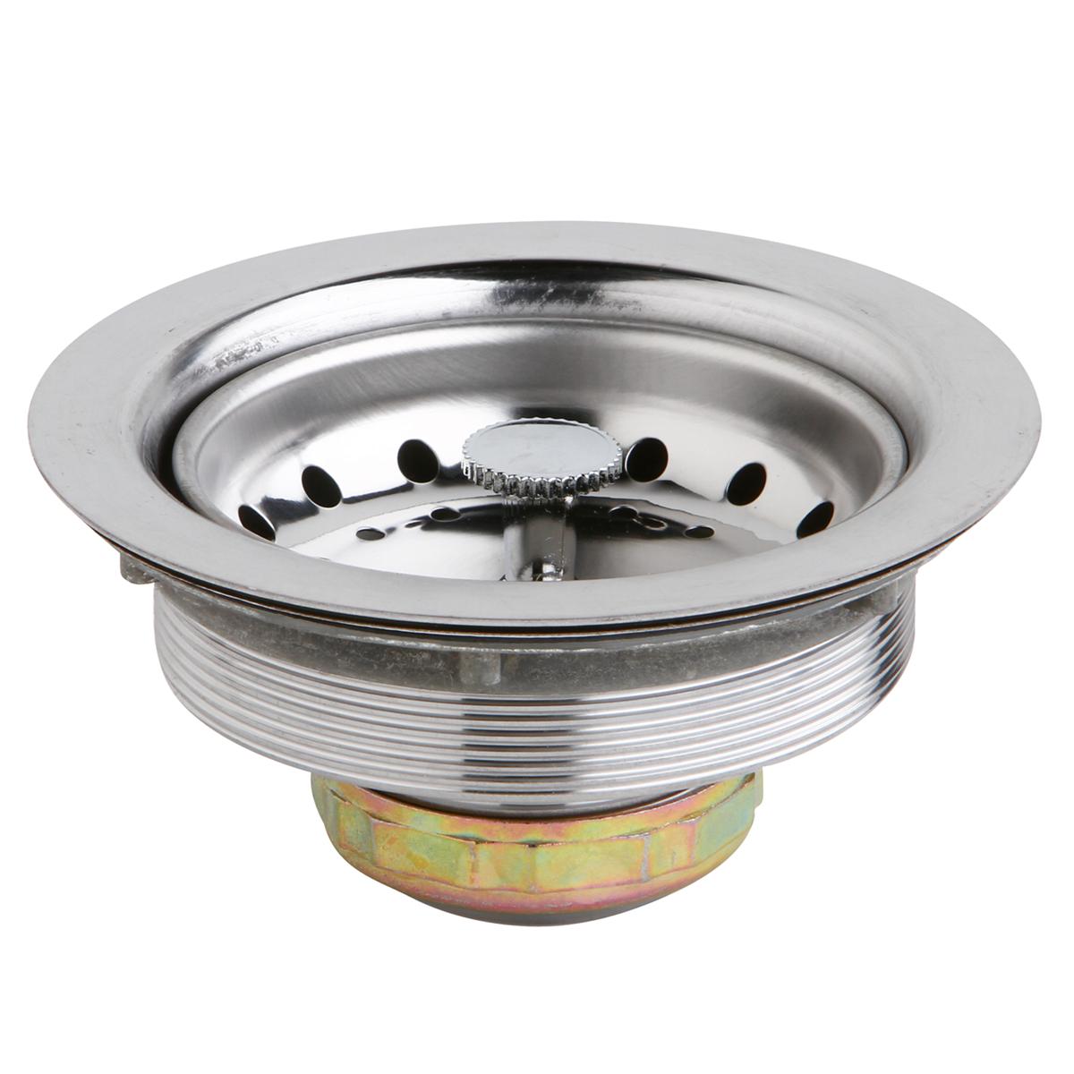 Elkay Dayton 3-1/2" Stainless Steel Drain with Removable Basket Strainer and Rubber Stopper D1125