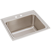 Elkay Lustertone Classic Stainless Steel 25" x 22" x 12-1/8", 2-Hole Single Bowl Drop-in Sink DLR2522122