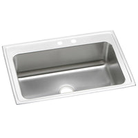 Elkay Lustertone Classic Stainless Steel 33" x 22" x 10-1/8", Single Bowl Drop-in Sink DLRS332210MR2