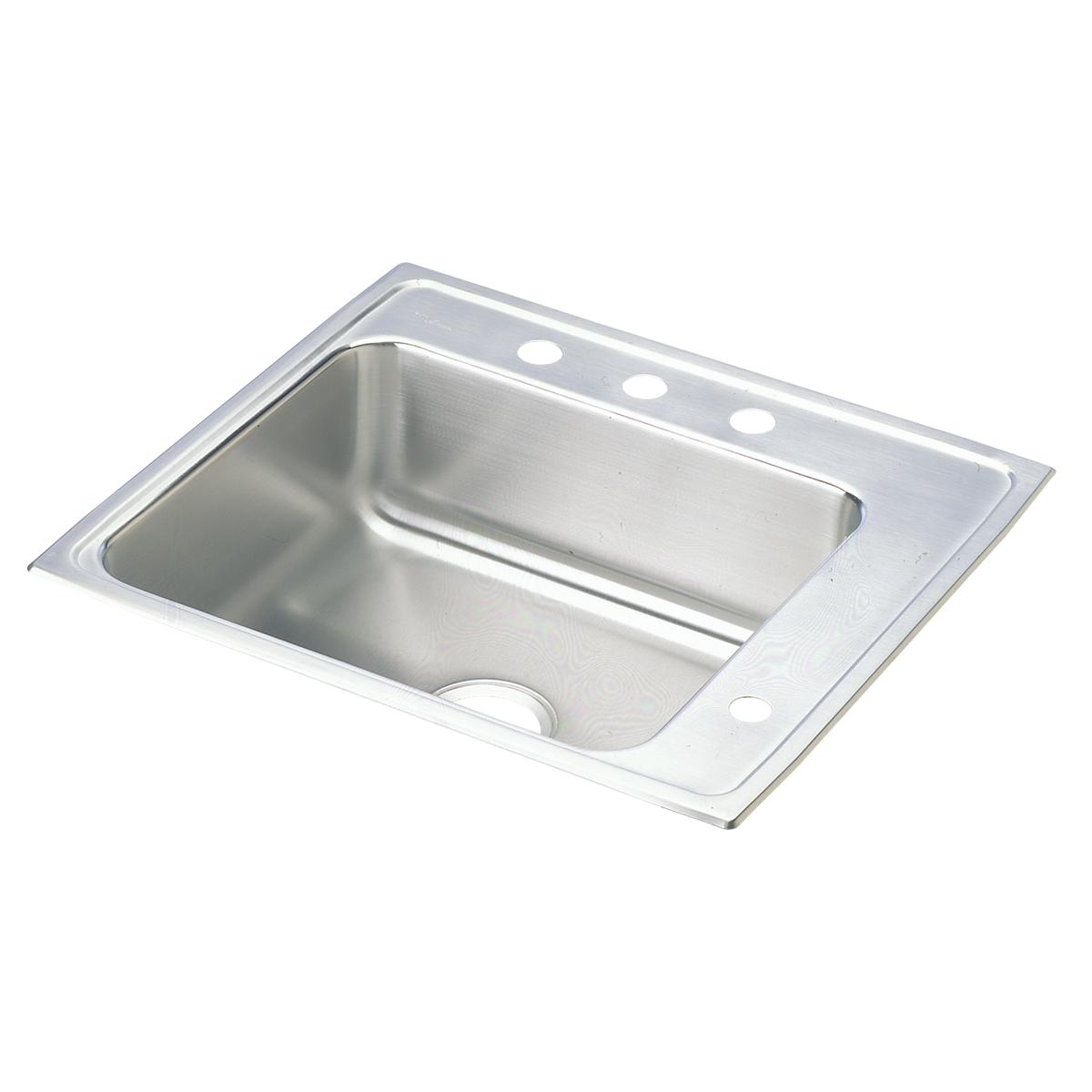 Elkay Lustertone Classic Stainless Steel 25" x 22" x 6-1/2", Single Bowl Drop-in Classroom ADA Sink DRKAD252265R3