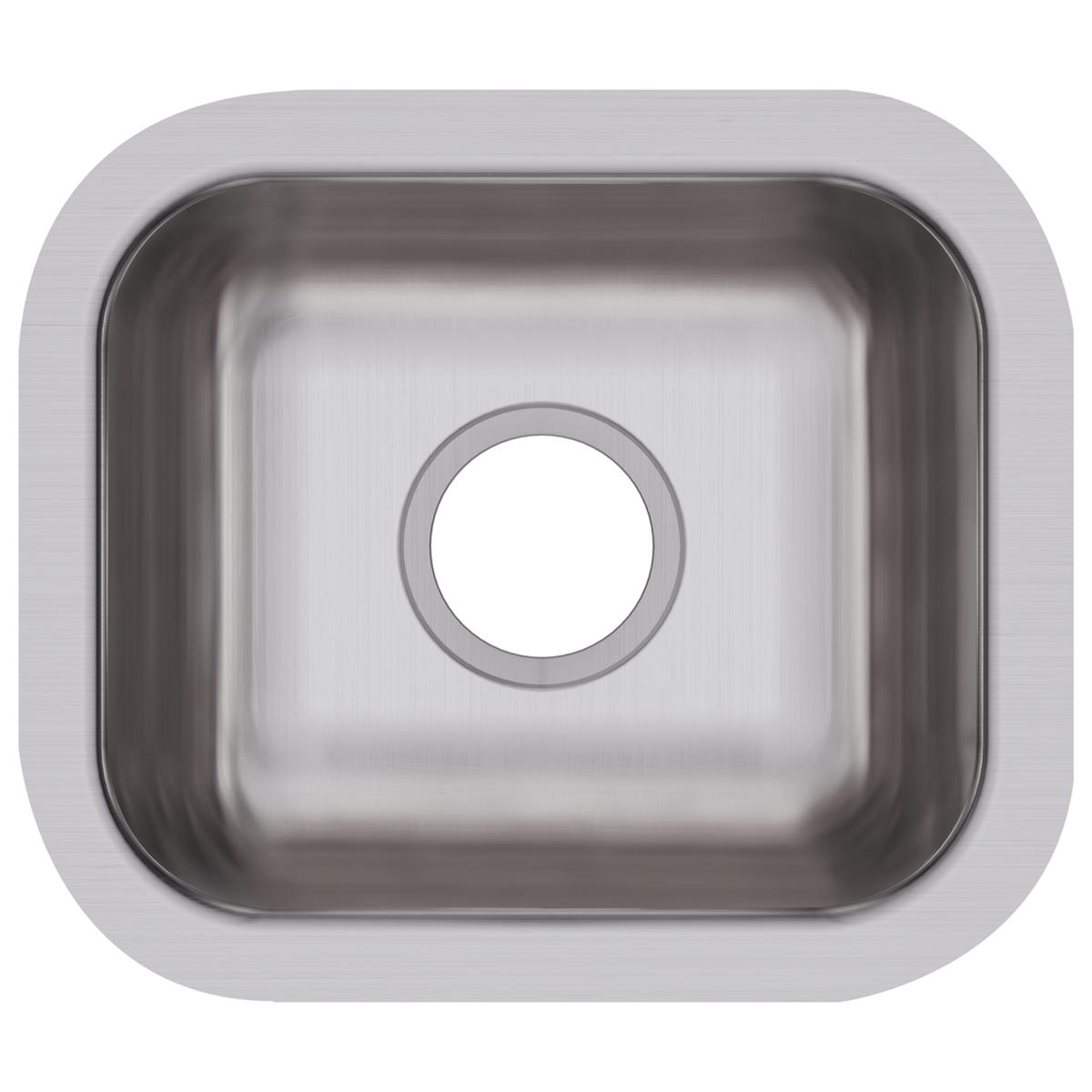 Elkay Dayton Stainless Steel 14-1/2" x 12-1/2" x 6-1/2", Single Bowl Undermount Bar Sink DXUH1210