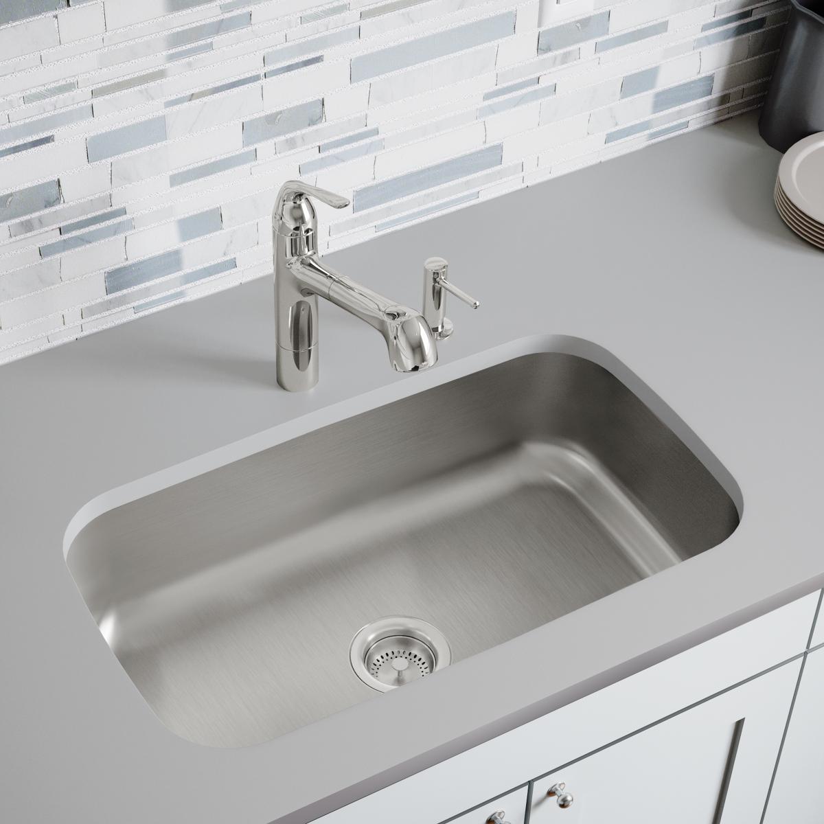 Elkay Dayton Stainless Steel 30-1/2" x 18-1/4" x 8", Single Bowl Undermount Sink DXUH2816