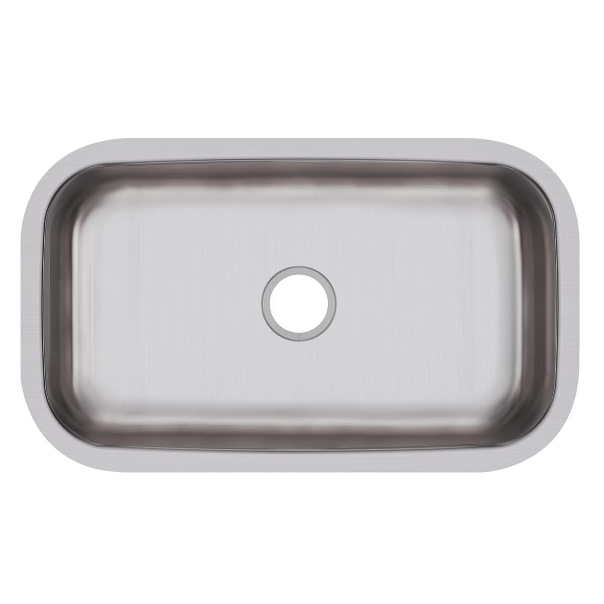 Elkay Dayton Stainless Steel 30-1/2" x 18-1/4" x 8", Single Bowl Undermount Sink DXUH2816