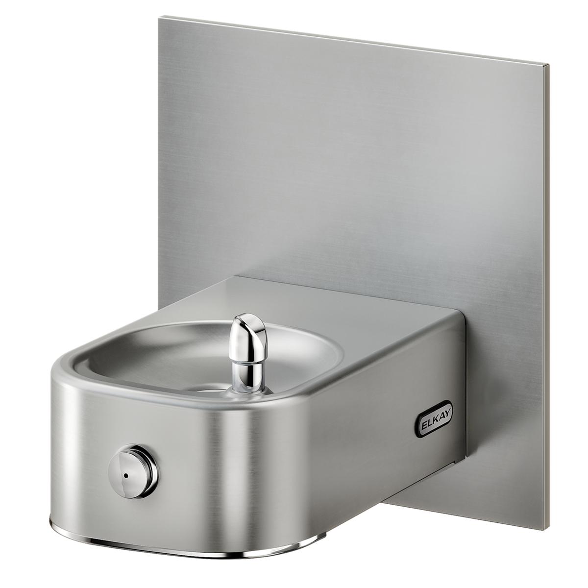 Elkay Slimline Soft Sides Fountain Non-Filtered Non-Refrigerated, Freeze Resistant Stainless ECDFPW314FPK