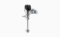 Sloan ECOS 8186 Exposed Battery-Powered Sensor Urinal Flushometer (0.125 GPF), Solid Ring Pipe Support, Brushed Stainless