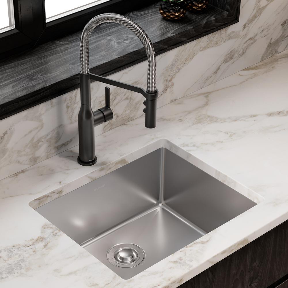 Elkay Crosstown 18 Gauge Stainless Steel 22-1/2" x 18-1/2" x 9" Single Bowl Undermount Sink ECTRU21179T