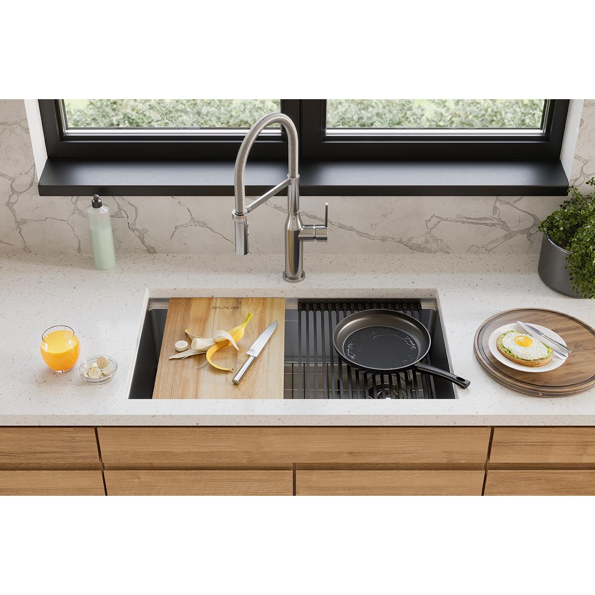 Elkay Acacia Hardwood 12" x 16-7/8" x 1" Cutting Board LKCB1217AC