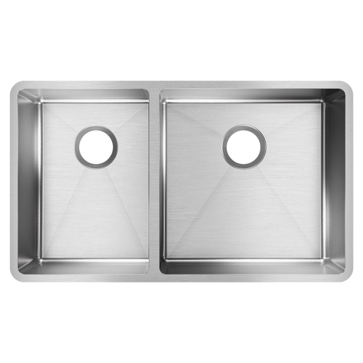 Elkay Crosstown Stainless Steel kitchen sink, Polished Satin ECTRU32179LT