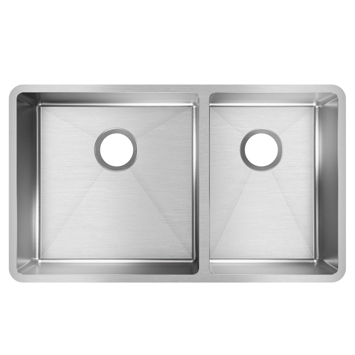 Elkay Crosstown Stainless Steel kitchen sink, Polished Satin ECTRU32179RT
