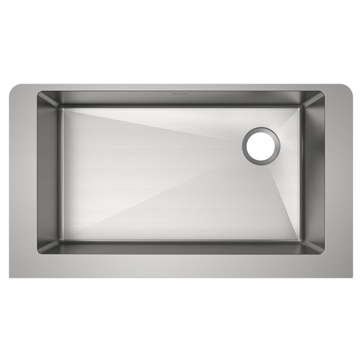Elkay Crosstown Stainless Steel kitchen sink, Polished Satin ECTRUF30179R