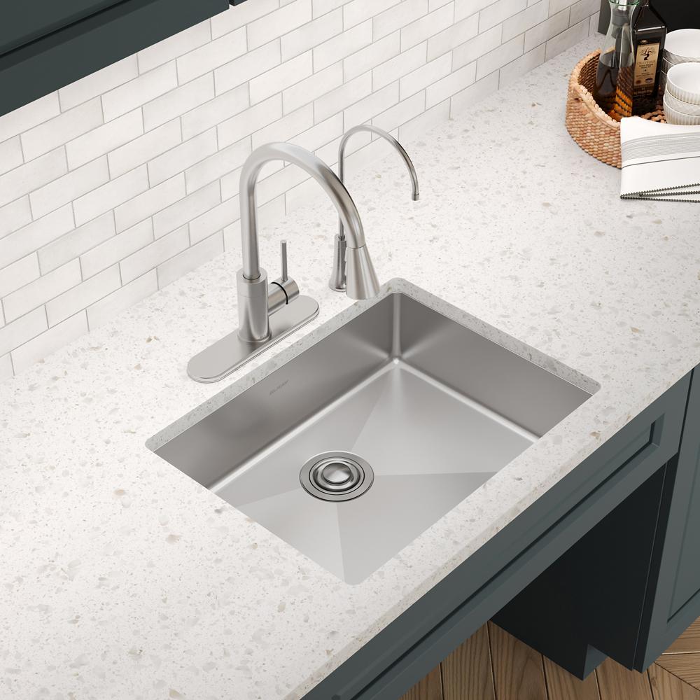Elkay Crosstown 18 Gauge Stainless Steel 25" x 22" x 6" 2-Hole Single Bowl Dual Mount ADA Sink ECTSRAD2522602