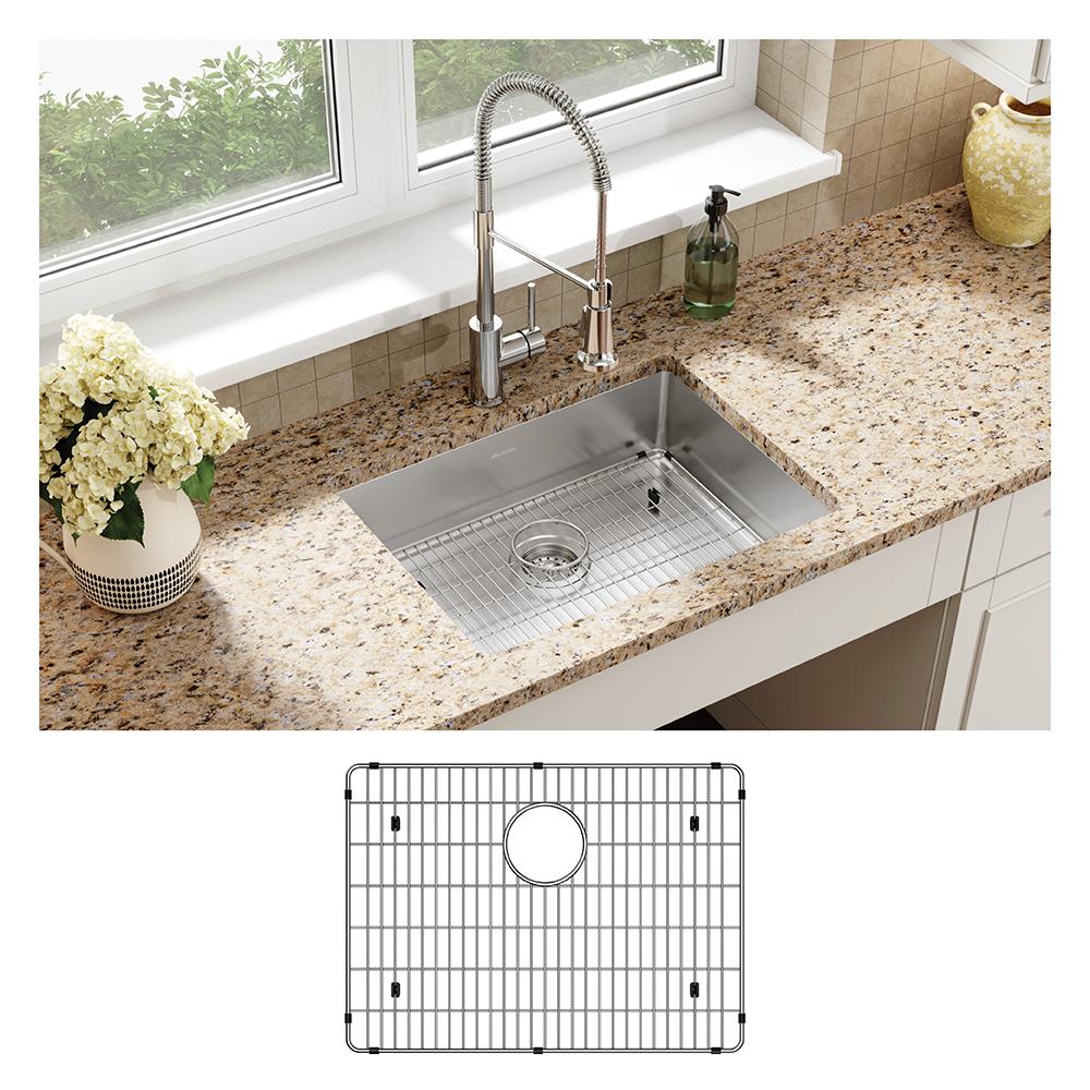 Elkay Crosstown 18 Gauge Stainless Steel 25" x 22" x 6" 1-Hole Single Bowl Dual Mount ADA Sink Kit ECTSRAD25226TBG1