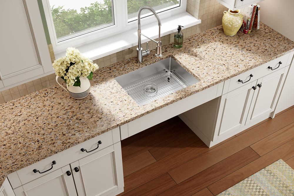 Elkay Crosstown 18 Gauge Stainless Steel 25" x 22" x 6" 1-Hole Single Bowl Dual Mount ADA Sink Kit ECTSRAD25226TBG1