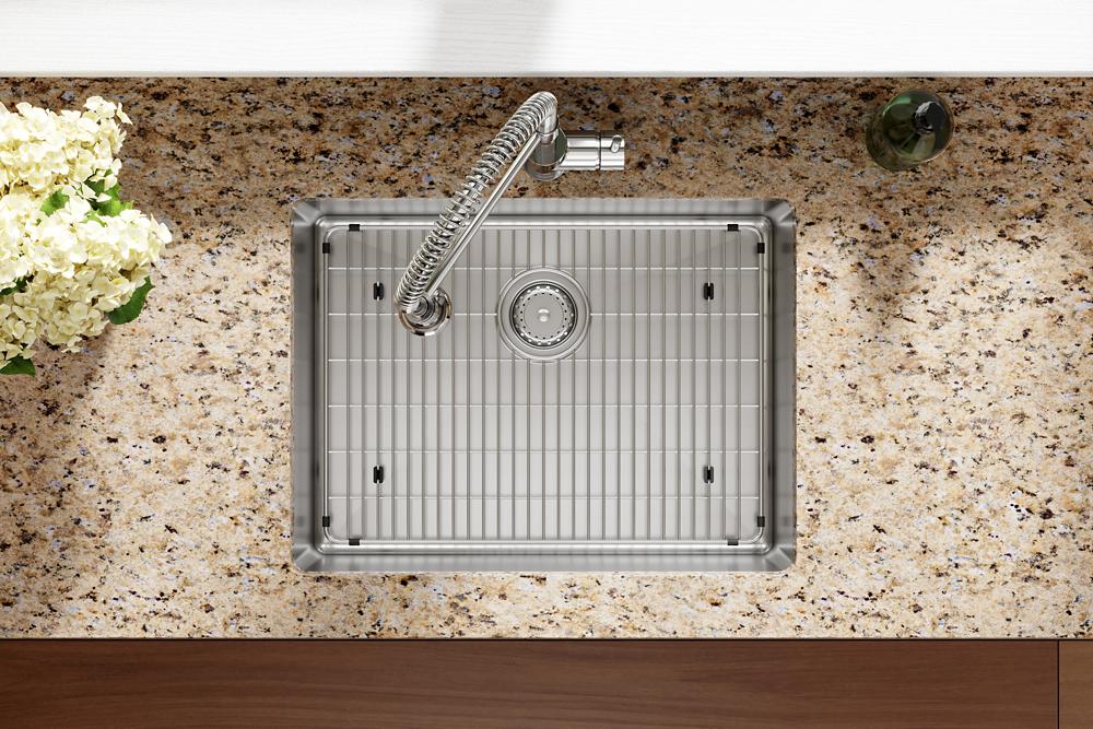 Elkay Crosstown 18 Gauge Stainless Steel 25" x 22" x 6" 1-Hole Single Bowl Dual Mount ADA Sink Kit ECTSRAD25226TBG1