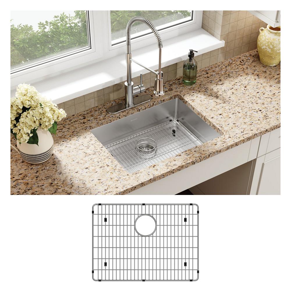 Elkay Crosstown 18 Gauge Stainless Steel 25" x 22" x 6" 3-Hole Single Bowl Dual Mount ADA Sink Kit ECTSRAD25226TBG3