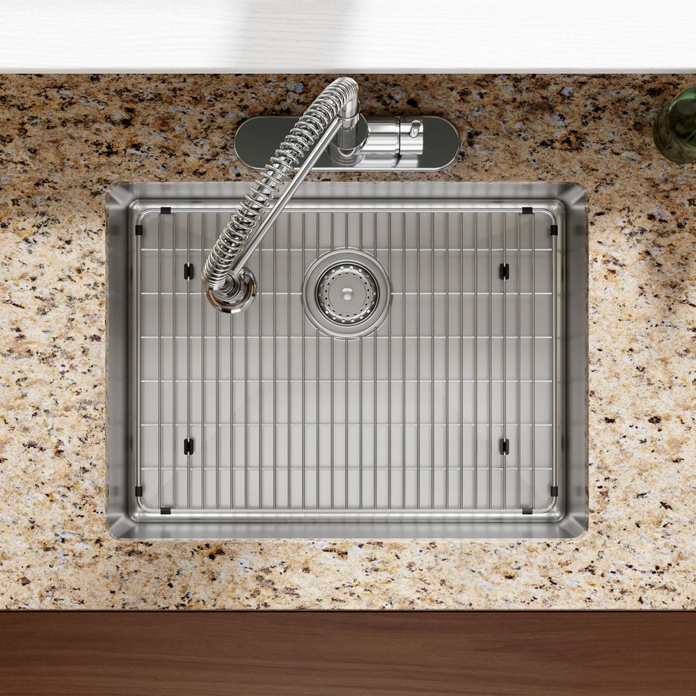 Elkay Crosstown 18 Gauge Stainless Steel 25" x 22" x 6" 3-Hole Single Bowl Dual Mount ADA Sink Kit ECTSRAD25226TBG3