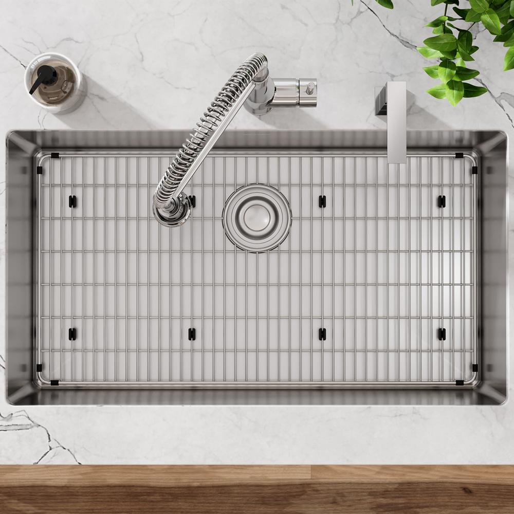 Elkay Crosstown 18 Gauge Stainless Steel 33" x 22" x 9" FR2-Hole Single Bowl Dual Mount Sink Kit ECTSRS33229TBGFR2