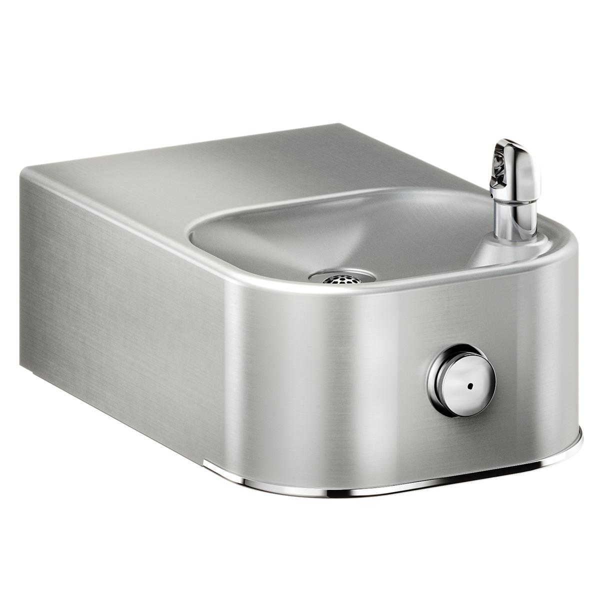 Elkay Soft Sides Single Fountain Non-Filtered Non-Refrigerated, Freeze Resistant Stainless EDFP214FPK