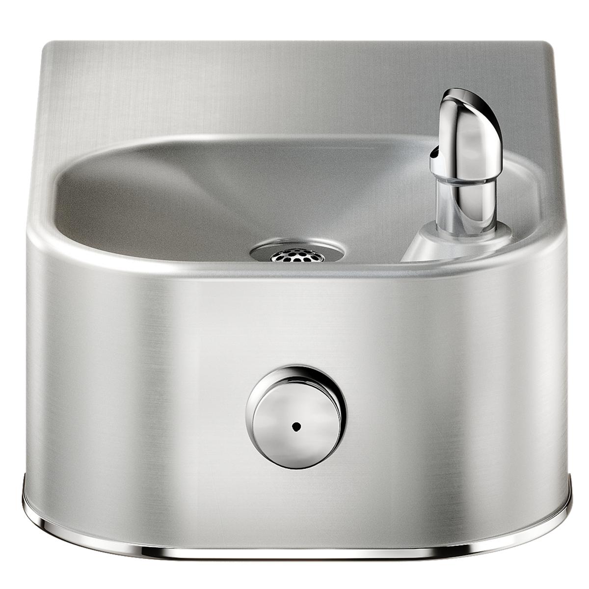 Elkay Soft Sides Single Fountain Non-Filtered Non-Refrigerated, Freeze Resistant Stainless EDFP214FPK