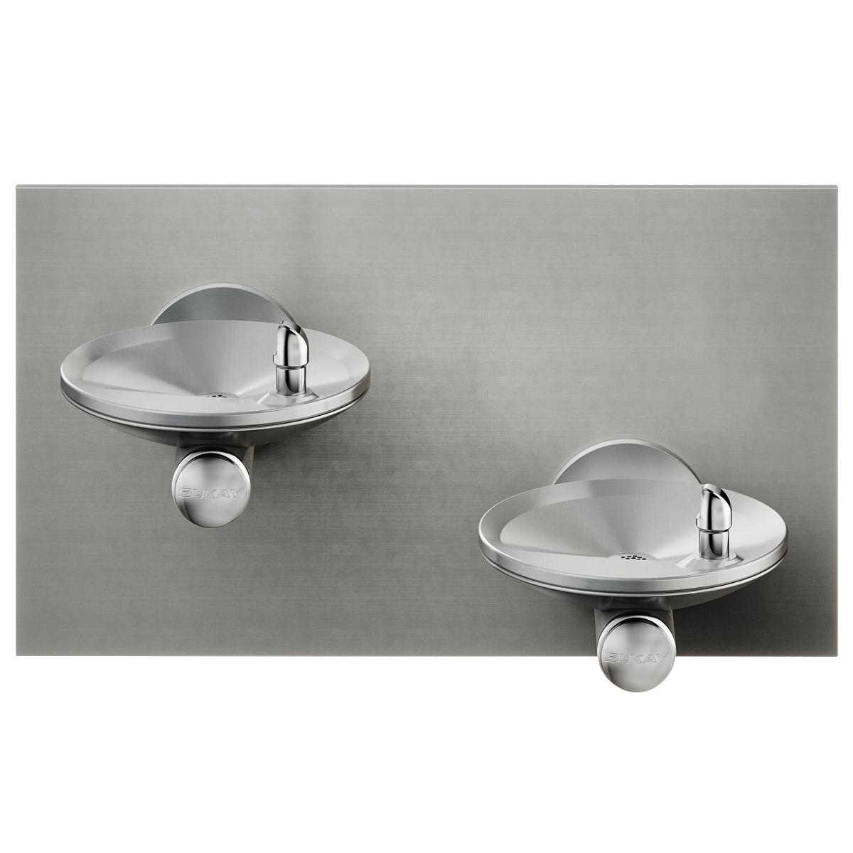 Elkay SwirlFlo Bi-Level Fountain Non-Filtered Non-Refrigerated, Freeze Resistant Stainless EDFPBVM117FPK