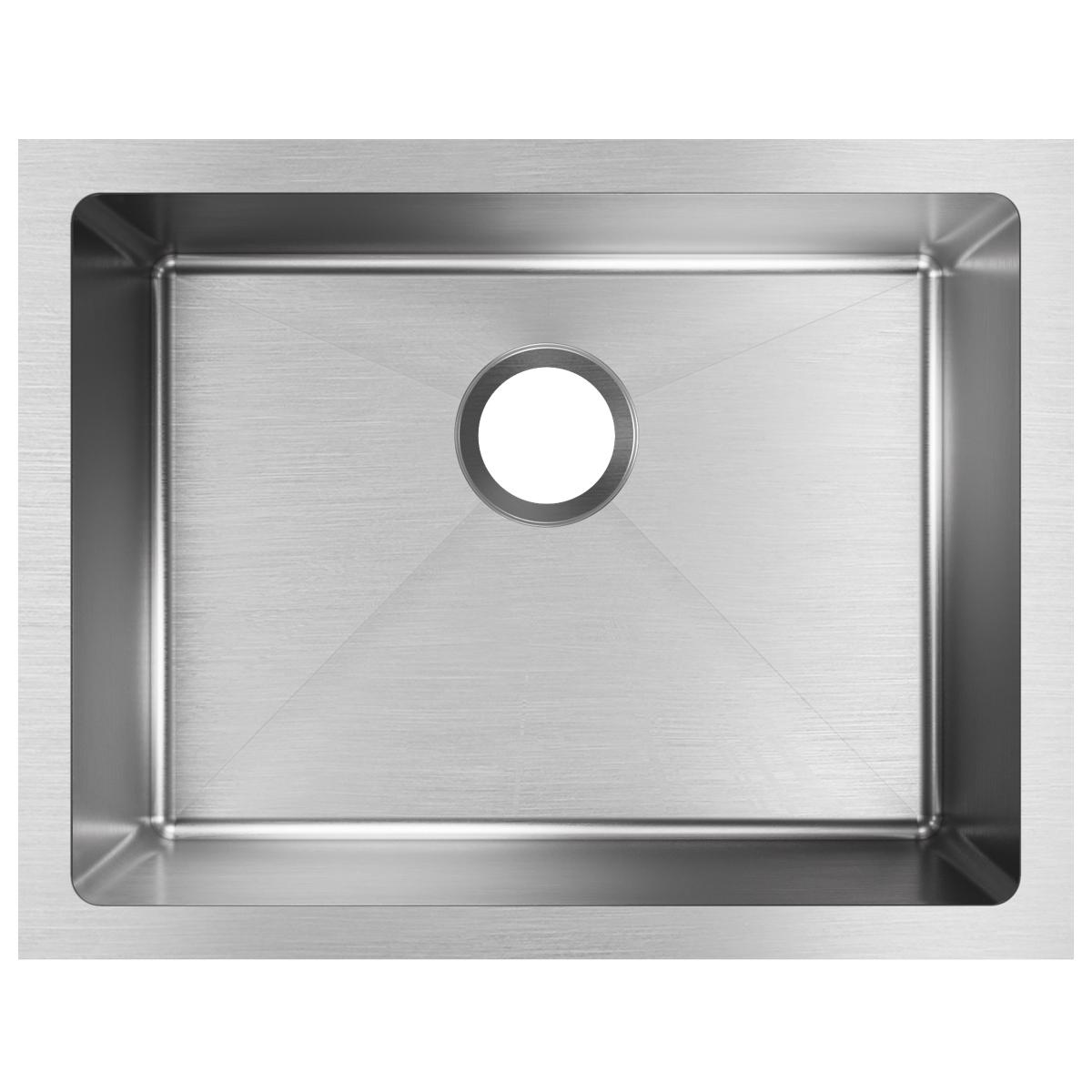 Elkay Crosstown Stainless Steel kitchen sink, Polished Satin EFRU211510T