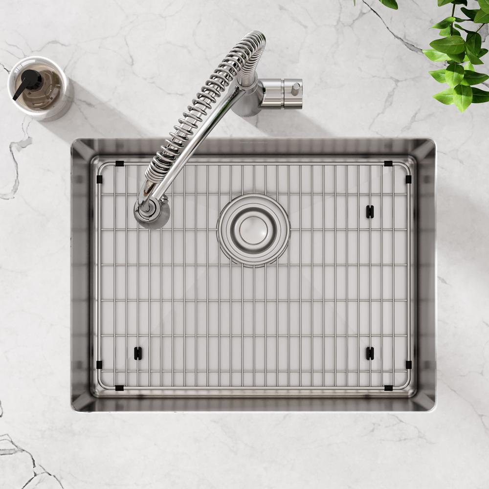 Elkay Crosstown 16 Gauge Stainless Steel 23-1/2" x 18-1/4" x 8" Single Bowl Undermount Sink Kit EFRU2115TC