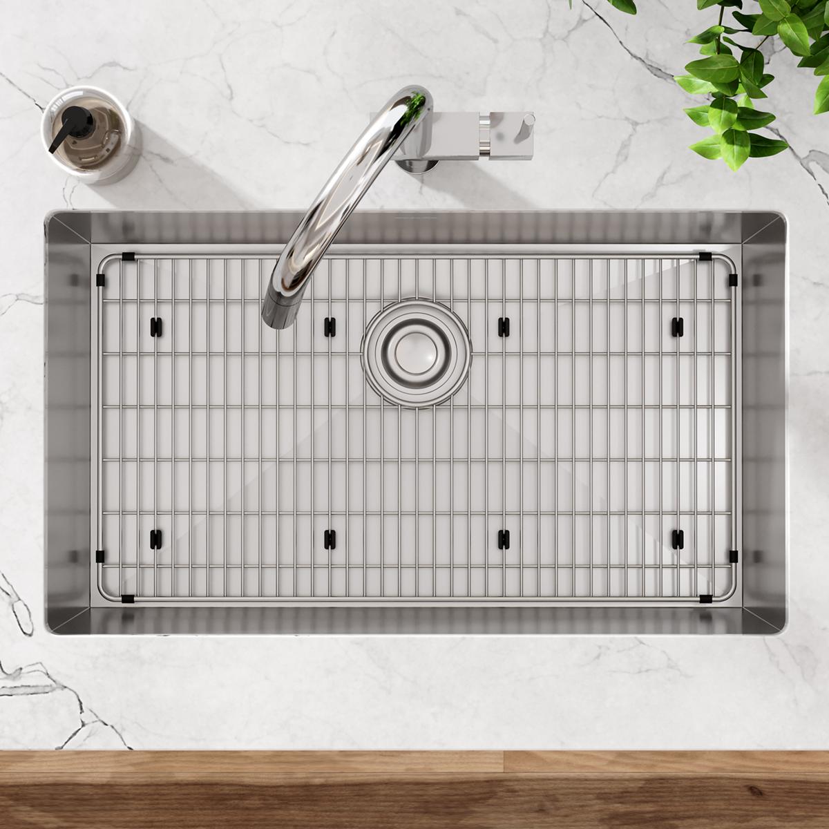 Elkay Crosstown Stainless Steel 26-3/8" x 14-3/8" x 1-1/4" Bottom Grid CTXBG2614
