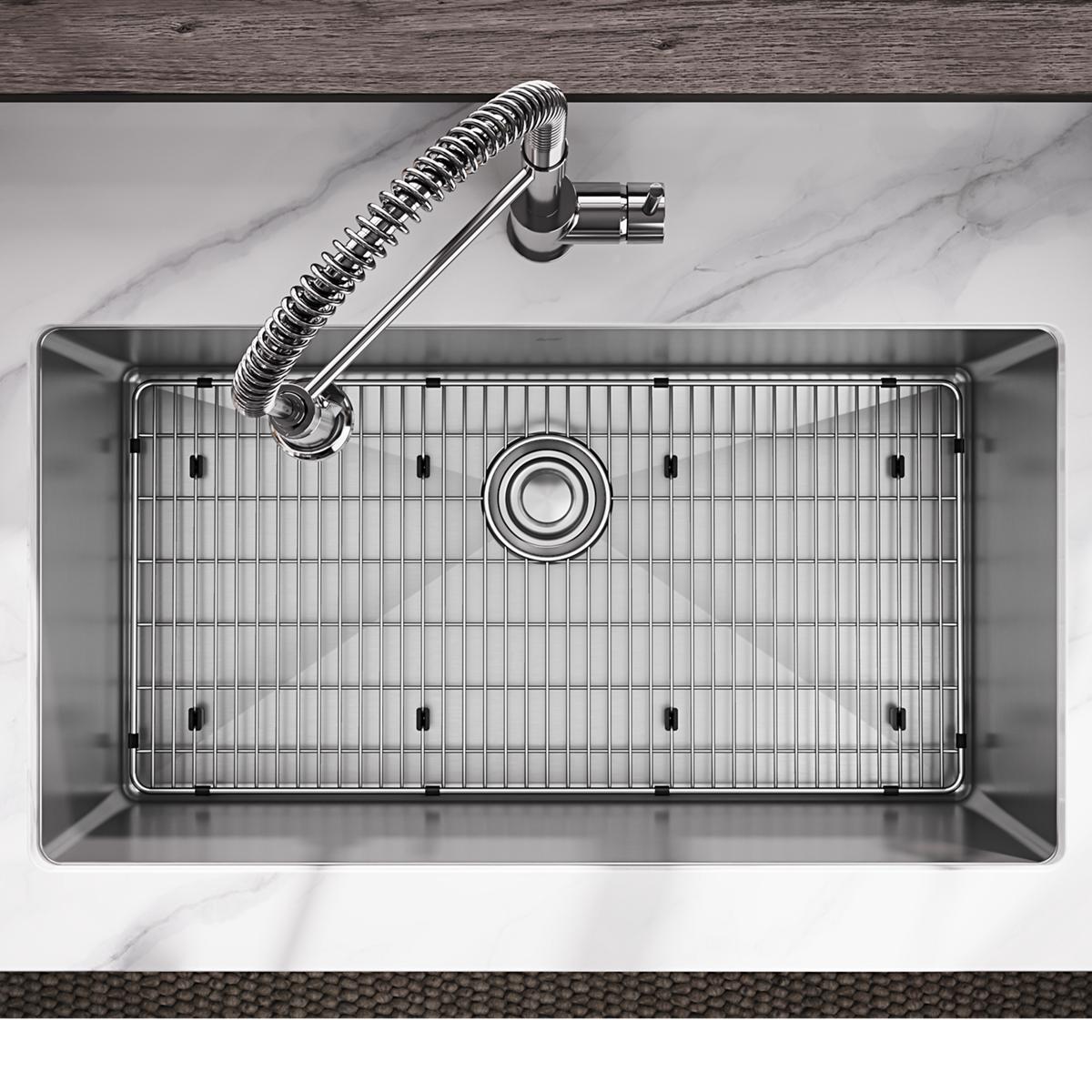 Elkay Crosstown 16 Gauge Stainless Steel 32-1/2" x 18" x 10" Single Bowl Undermount Sink Kit with Faucet EFRU311610TFC