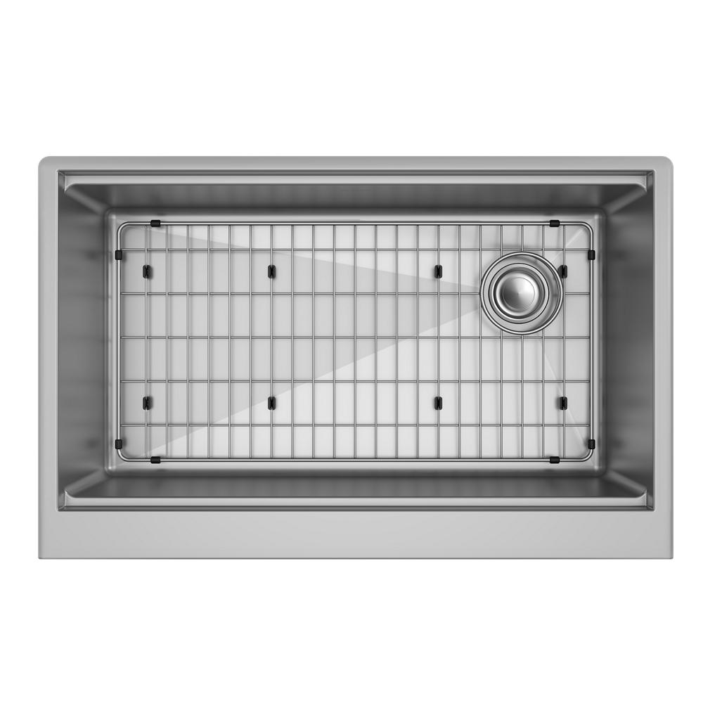Elkay Crosstown 16 Gauge Workstation Stainless Steel 31-7/8" x 20-1/4" x 9-7/16" Single Bowl Farmhouse Sink Kit EFRUFF30179RW