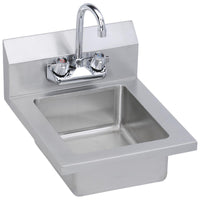 Elkay Stainless Steel 14" x 16-1/2" x 11" 18 Gauge Hand Sink with Faucet EHS-14X