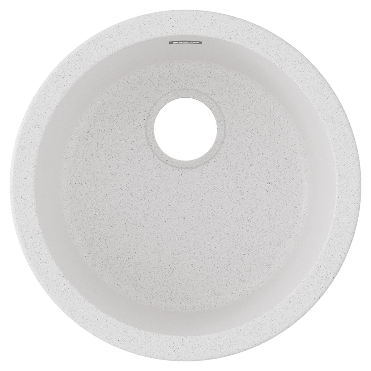 Elkay Quartz Classic 18-1/8" x 18-1/8" x 7-1/2", Single Bowl Dual Mount Bar Sink, White ELG16FBWH0