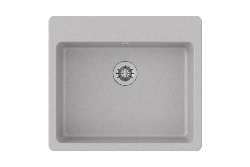 Elkay Quartz Classic 25" x 22" x 5-1/2" Single Bowl Drop-in ADA Sink with Perfect Drain Greystone ELGAD2522PDGS0