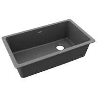 Elkay Quartz Classic 33" x 18-3/4" x 9-1/2", Single Bowl Undermount Sink, Dusk Gray ELGU13322GY0