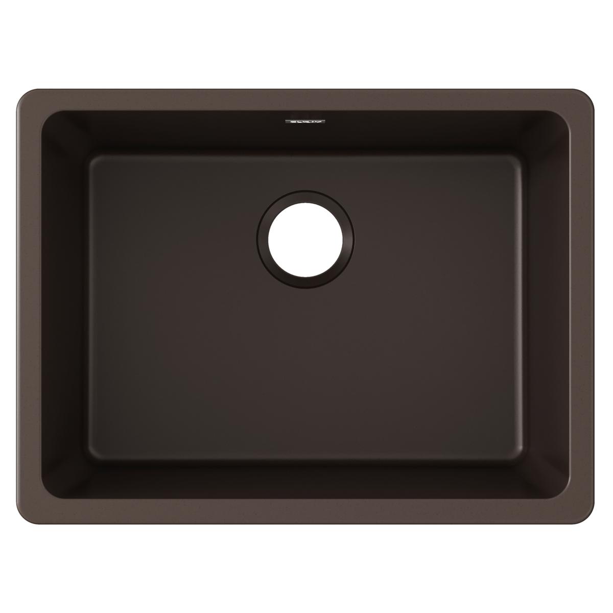 Elkay Quartz Classic 24-5/8" x 18-1/2" x 9-1/2", Single Bowl Undermount Sink, Mocha ELGU2522MC0