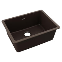 Elkay Quartz Classic 24-5/8" x 18-1/2" x 9-1/2", Single Bowl Undermount Sink, Mocha ELGU2522MC0