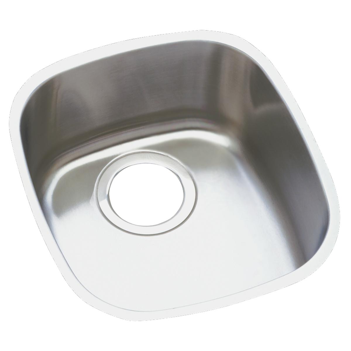 Elkay Lustertone Classic Stainless Steel, 14-1/4" x 15-3/4" x 5-15/16", Single Bowl Undermount Sink ELUH1113