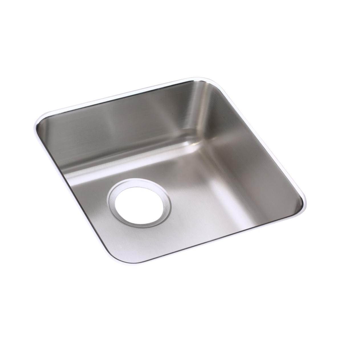 Elkay Lustertone Classic Stainless Steel 14-1/2" x 14-1/2" x 7", Single Bowl Undermount Sink ELUH1212