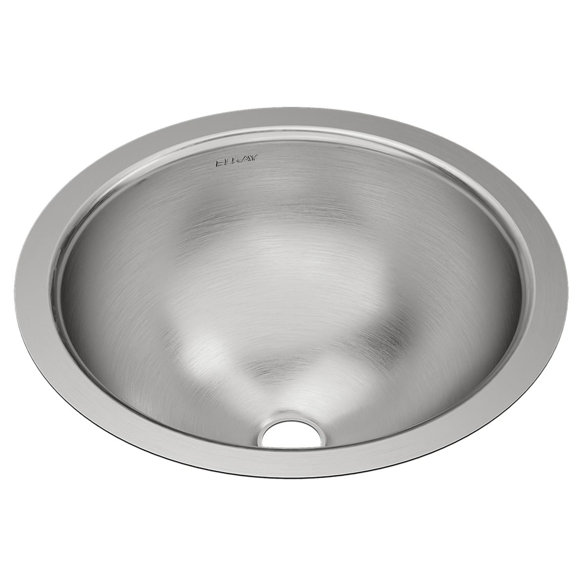 Elkay Asana Stainless Steel 14-3/8" x 14-3/8" x 6", Single Bowl Undermount Bathroom Sink with Overflow ELUH12LV