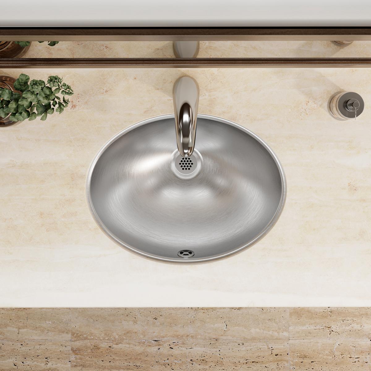 Elkay Asana Stainless Steel 18" x 14" x 6", Single Bowl Undermount Bathroom Sink ELUH1511