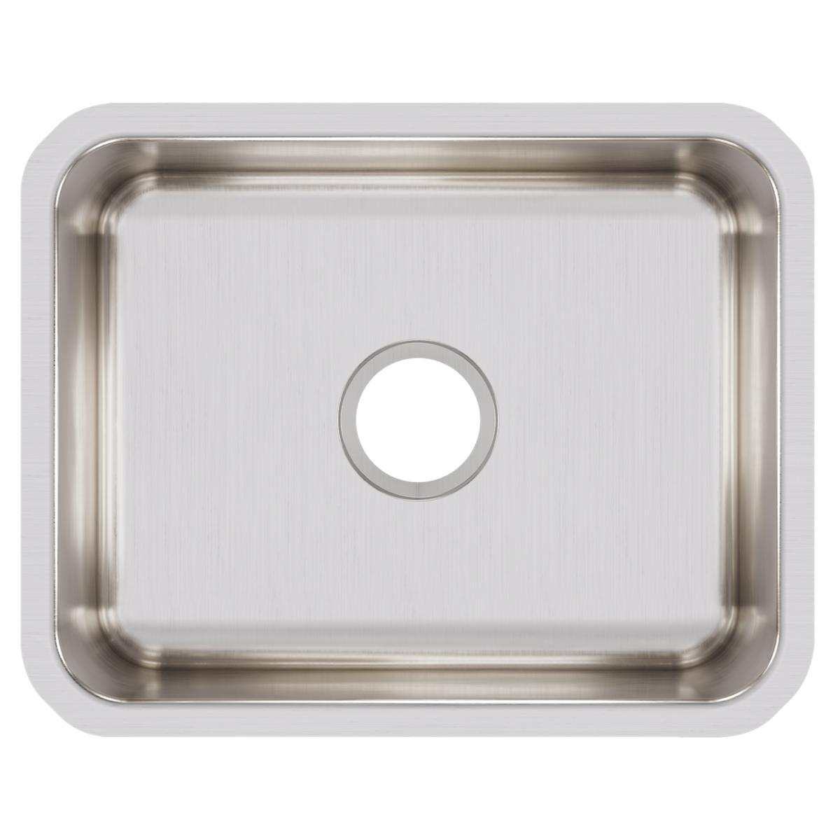 Elkay Lustertone Classic Stainless Steel 20-1/2" x 16-1/2" x 7-7/8", Single Bowl Undermount Sink ELUH1814