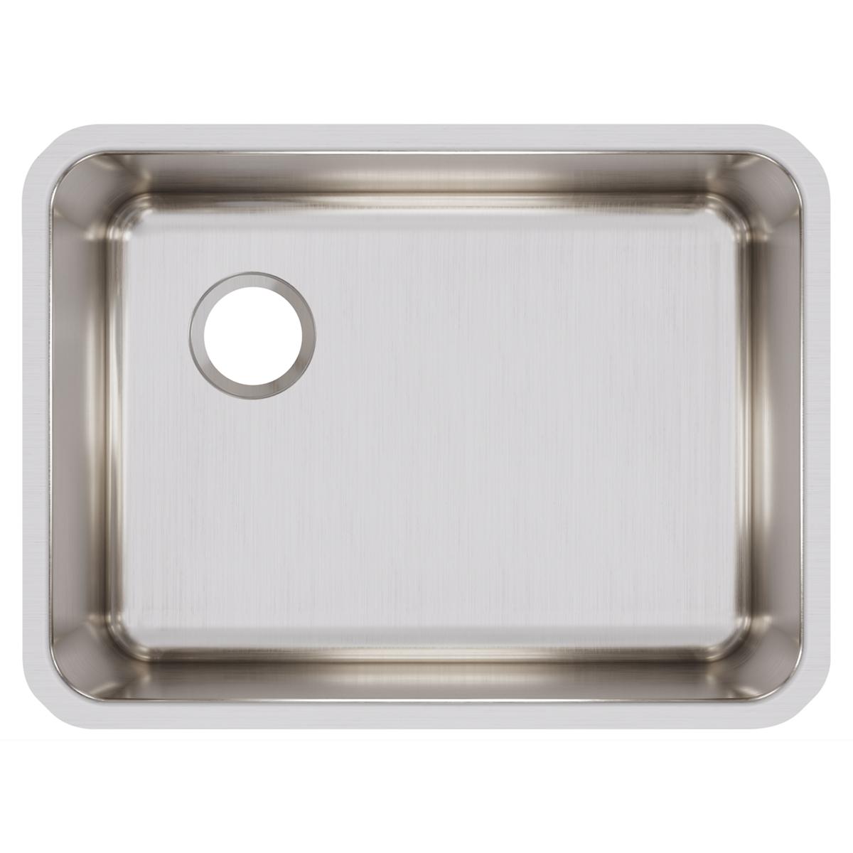 Elkay Lustertone Classic Stainless Steel 25-1/2" x 19-1/4" x 10", Single Bowl Undermount Sink with Left Drain ELUH231710L
