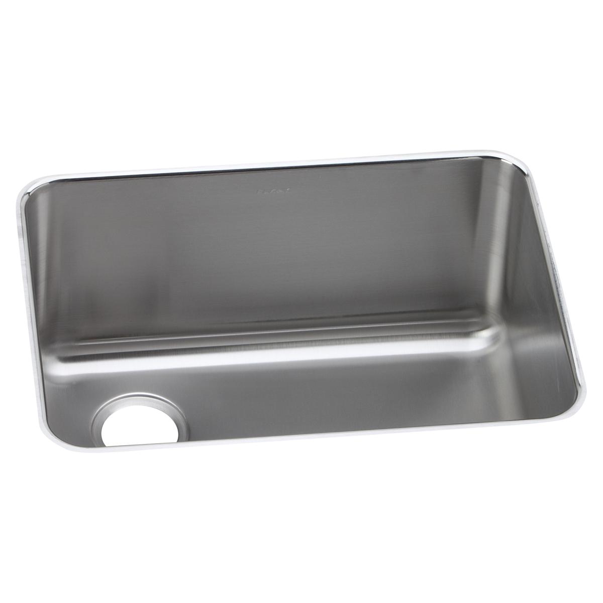 Elkay Lustertone Classic Stainless Steel 25-1/2" x 19-1/4" x 12", Single Bowl Undermount Sink with Left Drain ELUH231712L