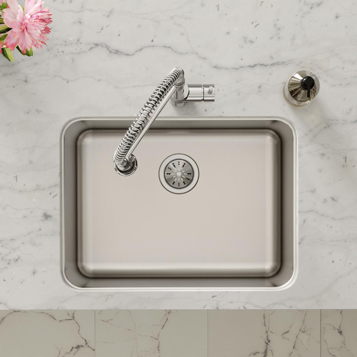 Elkay Lustertone Classic Stainless Steel 25-1/2" x 19-1/4" x 12", Single Bowl Undermount Sink ELUH231712