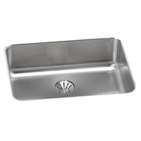 Elkay Lustertone Classic Stainless Steel 25-1/2" x 19-1/4" x 8" Single Bowl Undermount Sink with Perfect Drain ELUH2317PD