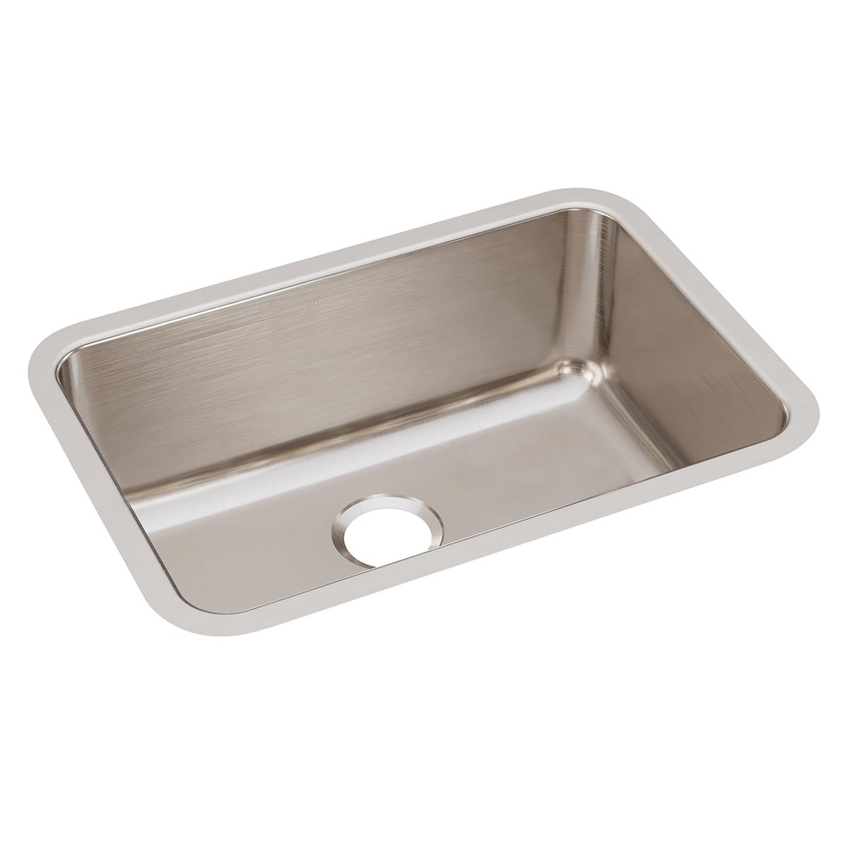 Elkay Lustertone Classic Stainless Steel 26-1/2" x 18-1/2" x 10", Single Bowl Undermount Sink ELUH241610