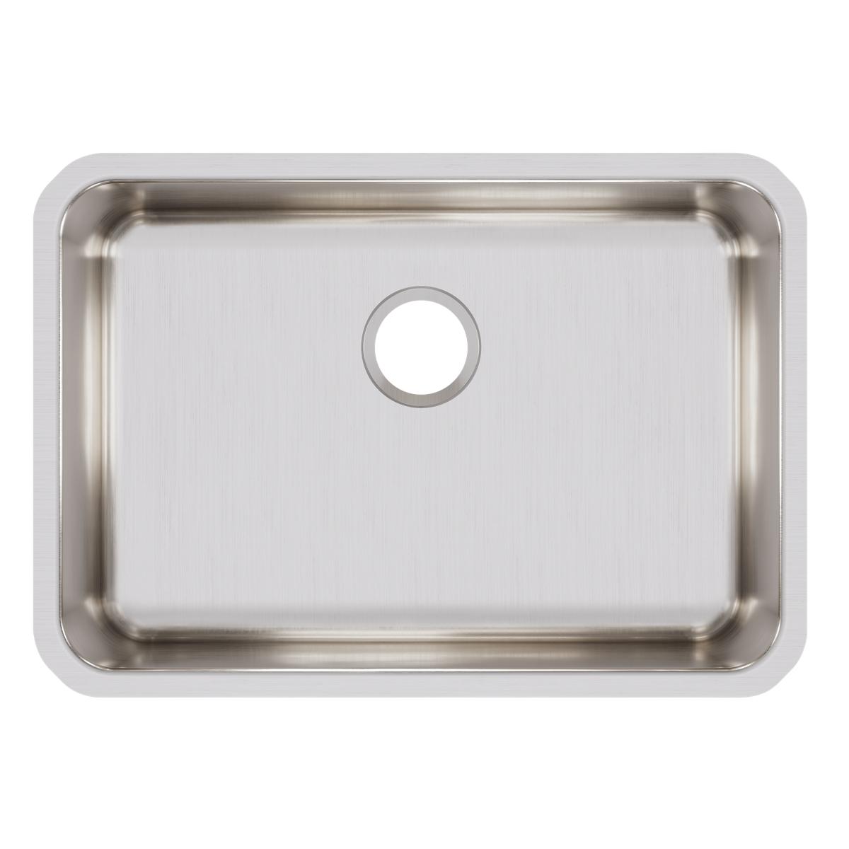 Elkay Lustertone Classic Stainless Steel 26-1/2" x 18-1/2" x 8", Single Bowl Undermount Sink ELUH2416
