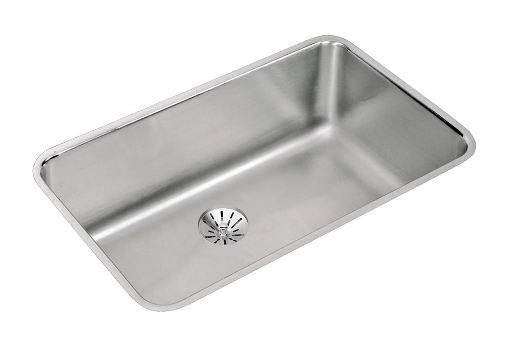 Elkay Lustertone Classic Stainless Steel kitchen sink, Lustrous Satin ELUH281610PD