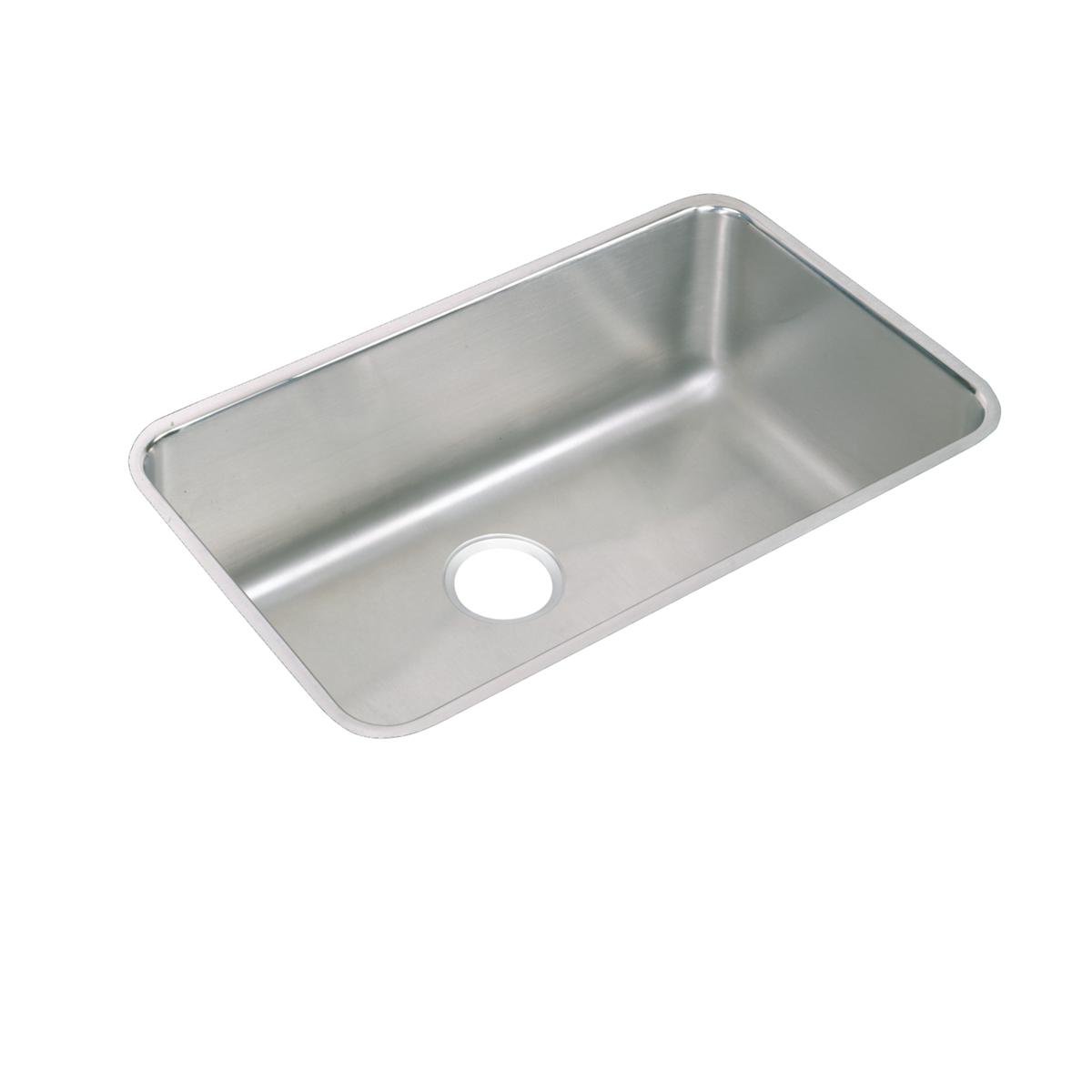 Elkay Lustertone Classic Stainless Steel, 30-1/2" x 18-1/2" x 11-1/2", Single Bowl Undermount Sink Kit ELUH281612DBG