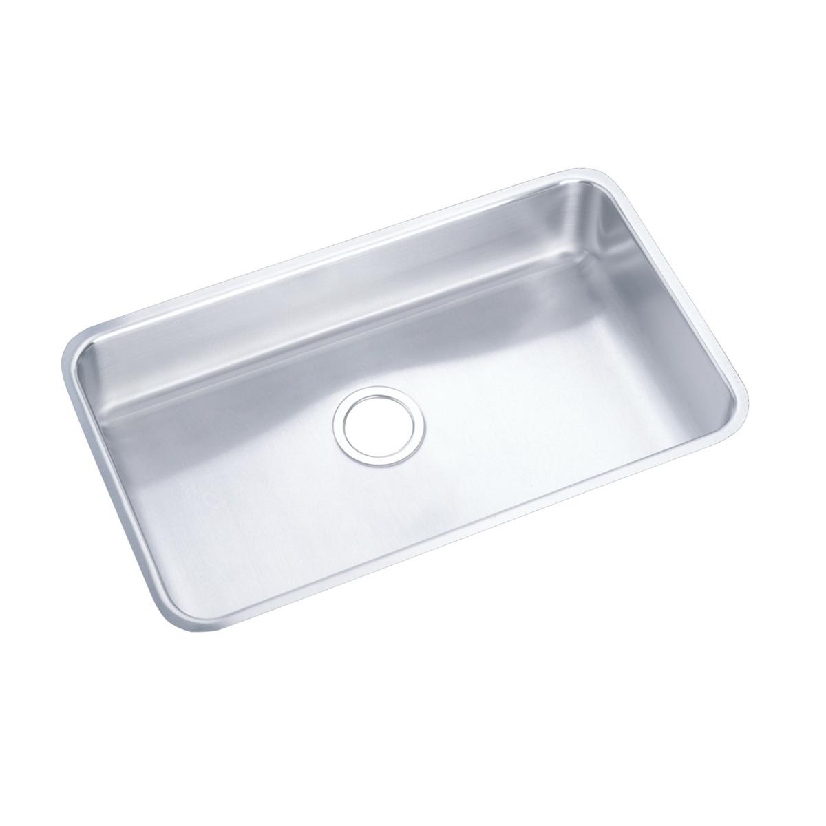 Elkay Lustertone Classic Stainless Steel, 30-1/2" x 18-1/2" x 7-1/2", Single Bowl Undermount Sink ELUH2816